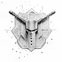 thor with mjolnir tattoo design idea