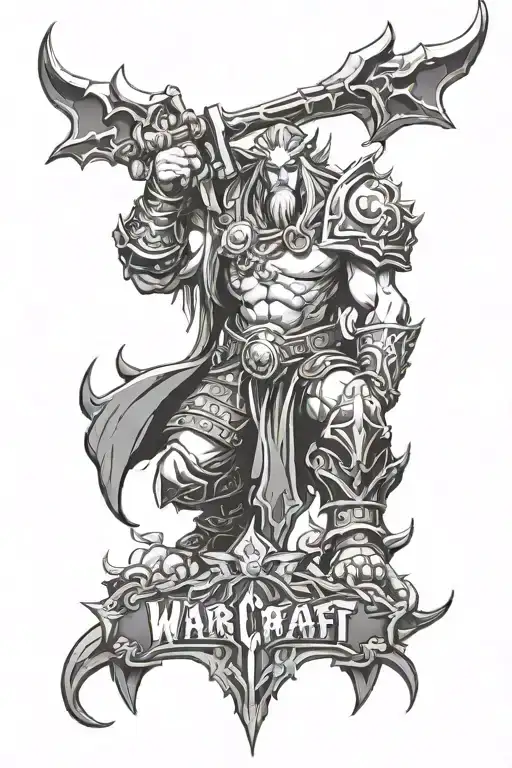 world of warcraft tattoo design idea