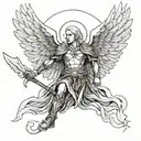 archangel described by enoch tattoo design idea