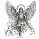 archangel described by enoch tattoo design idea