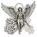 archangel described by enoch tattoo design idea