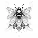 skeleton molting from honey bee shedding honey slime terrifying  tattoo design idea