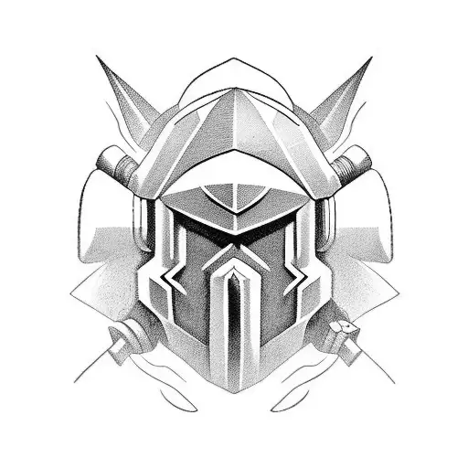dwarf helmet  tattoo design idea