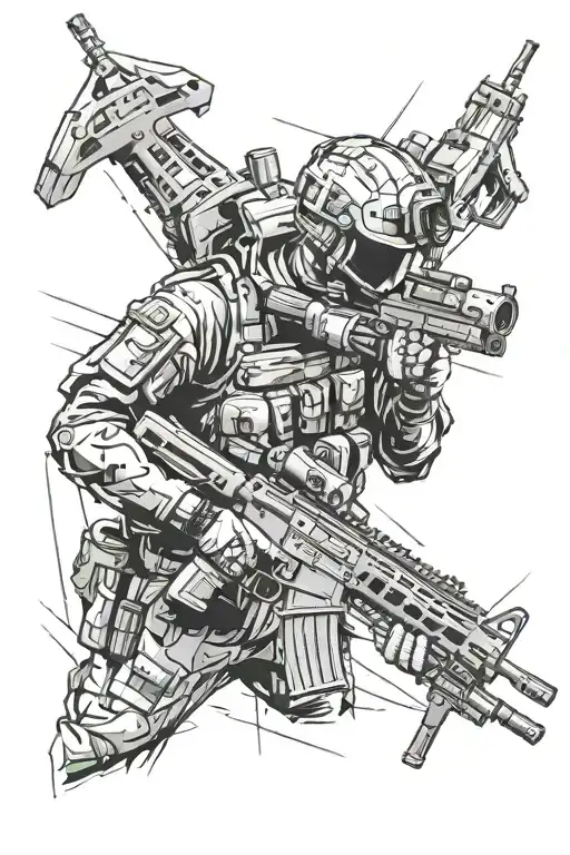 Simon Riley call of duty modern warfare   tattoo design idea
