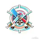 Everything happens for a reason and Jesus's cross tattoo design idea