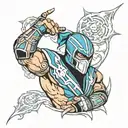 mortal Kombat sub-zero tattoo design idea