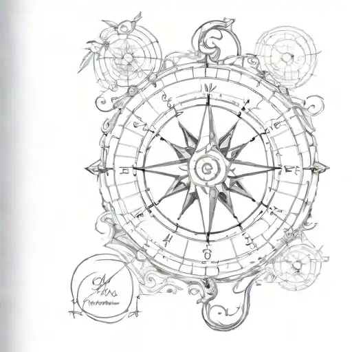 A compass tattoo with the Bible verse 'He will make your paths straight' (Proverbs 3:6) tattoo design idea
