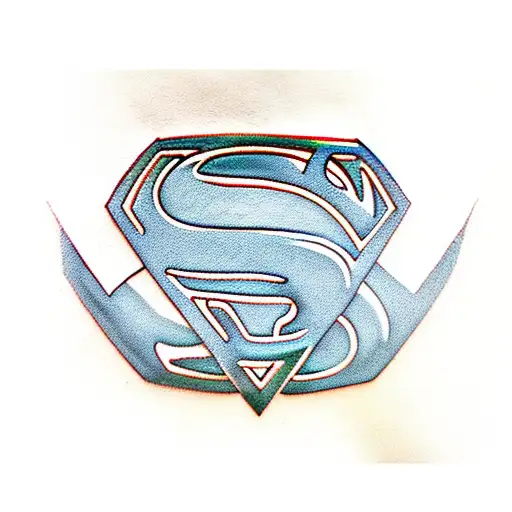 Superman logo tattoo design idea