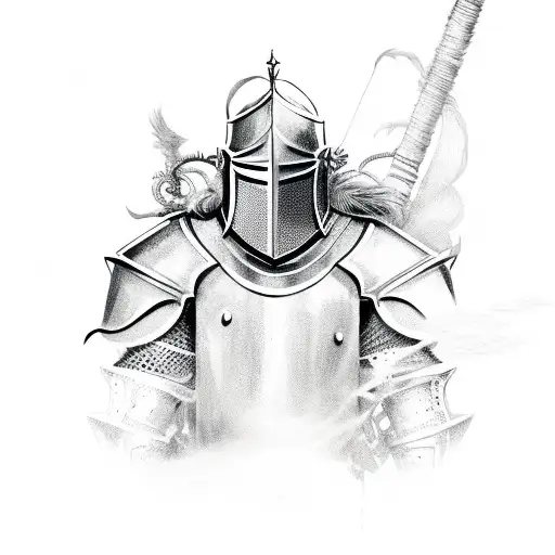 knight tattoo design idea