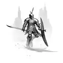 knight tattoo design idea