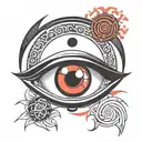 Sharingan eye tattoo design idea