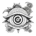 Sharingan eye tattoo design idea