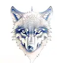 wolf print un the dirt tattoo design idea