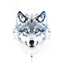 wolf print un the dirt tattoo design idea