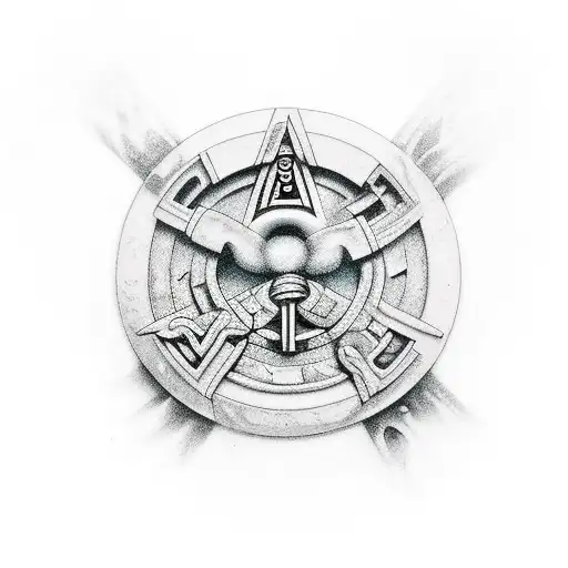 electrician mayas thor viking rock and stone tattoo design idea