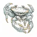Cancer crab tattoo design idea
