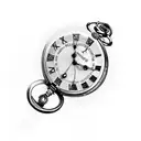 roman Pocket watch tattoo design idea