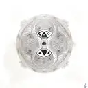 Yin and Yang symbol, with shapes surrounding it on the outside of the symbol that are symmetrical tattoo design idea