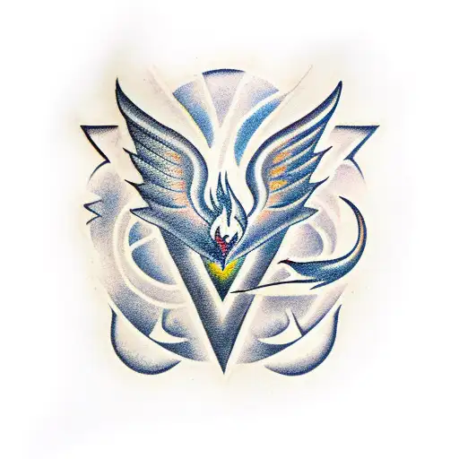 fire; storm; siren; pheonix; halestorm tattoo design idea