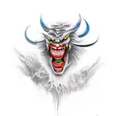 dancing devil tattoo design idea