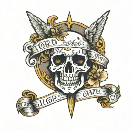 the Lord gave, and the Lord hath taken away; blessed be the name of the Lord. tattoo design idea