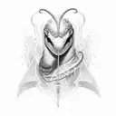 snake; sword tattoo design idea