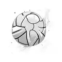 haikyuu hinata hitting a ball tattoo design idea