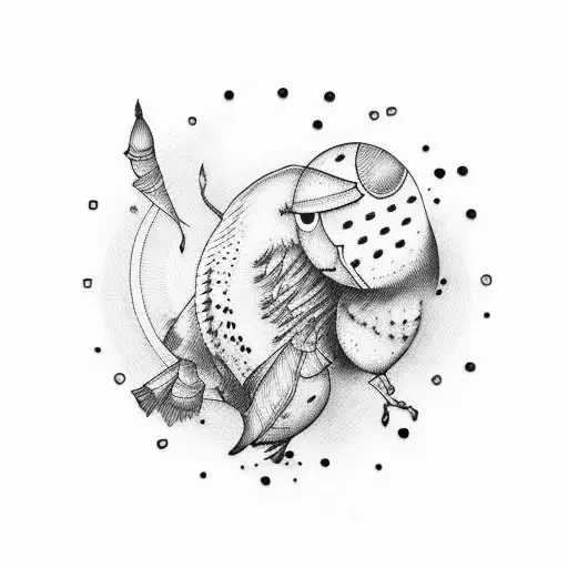 drumstick tattoo design idea