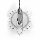 drumsticks tattoo design idea