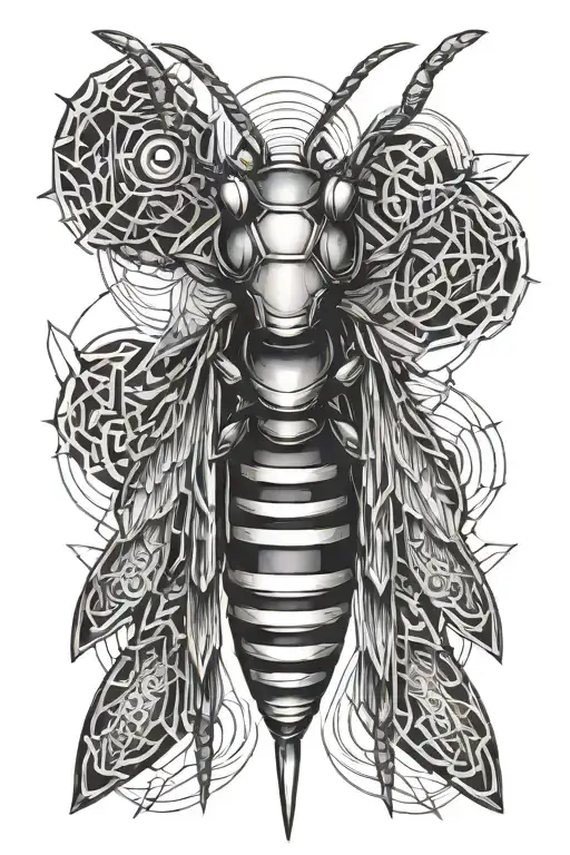 Hornet tattoo design idea