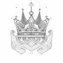 Three crowns  tattoo design idea