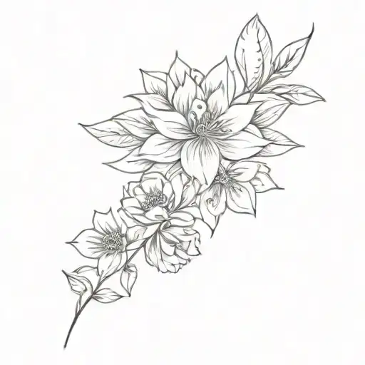 step daughter July birthday  tattoo design idea