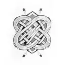 Viking tiwaz rune tattoo design idea