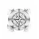 Viking tiwaz rune tattoo design idea