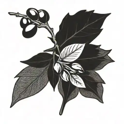 olive branch  tattoo design idea