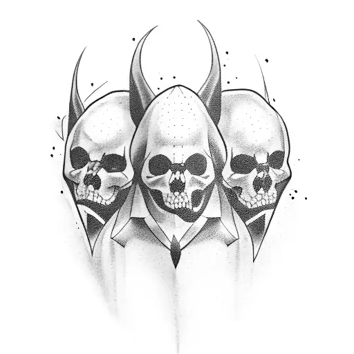 two big brothers and 2 kids tattoo design idea