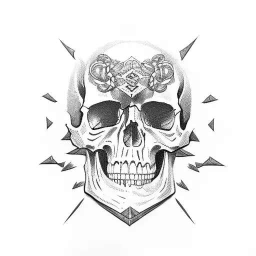 even if with skull tattoo design idea