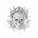 even if with skull tattoo design idea