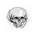 even if with skull tattoo design idea
