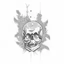 even if with skull tattoo design idea