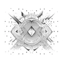 big dipper music notes tattoo design idea