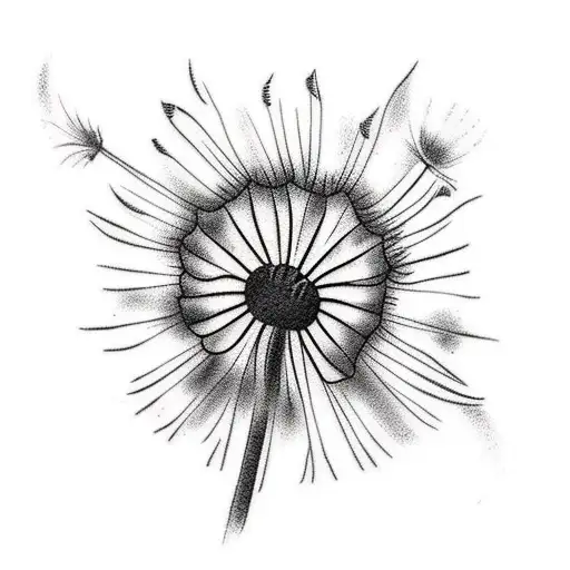 Dandelion tattoo design idea
