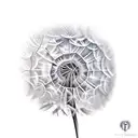 Dandelion tattoo design idea