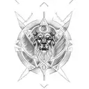 Zeus tattoo design idea