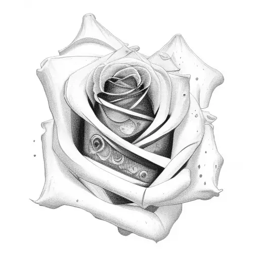 Irish rose with autism petal scream petal and anima petal tattoo design idea