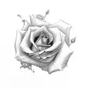 Irish rose  tattoo design idea