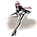 stiletto razor tattoo design idea