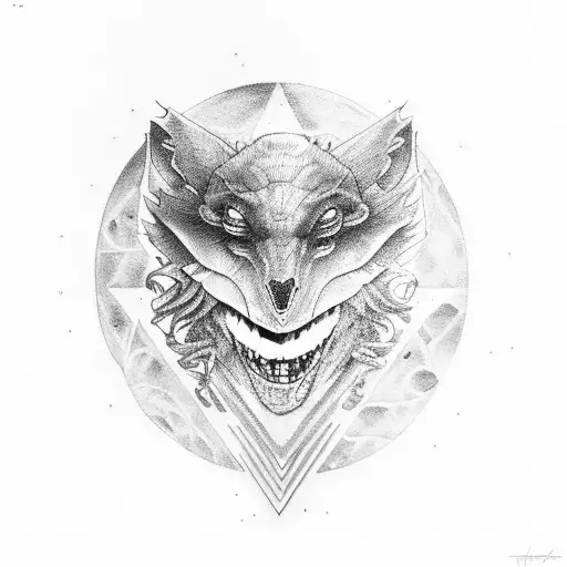 dark side of the moon tattoo design idea