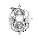 Pisces Libra Sagittarius  tattoo design idea