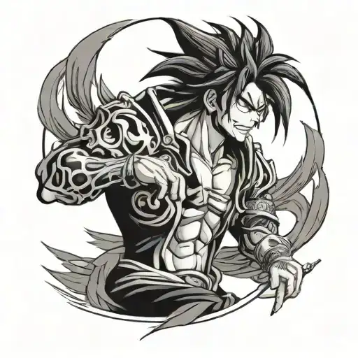 Yami Sukehiro from the anime tattoo design idea